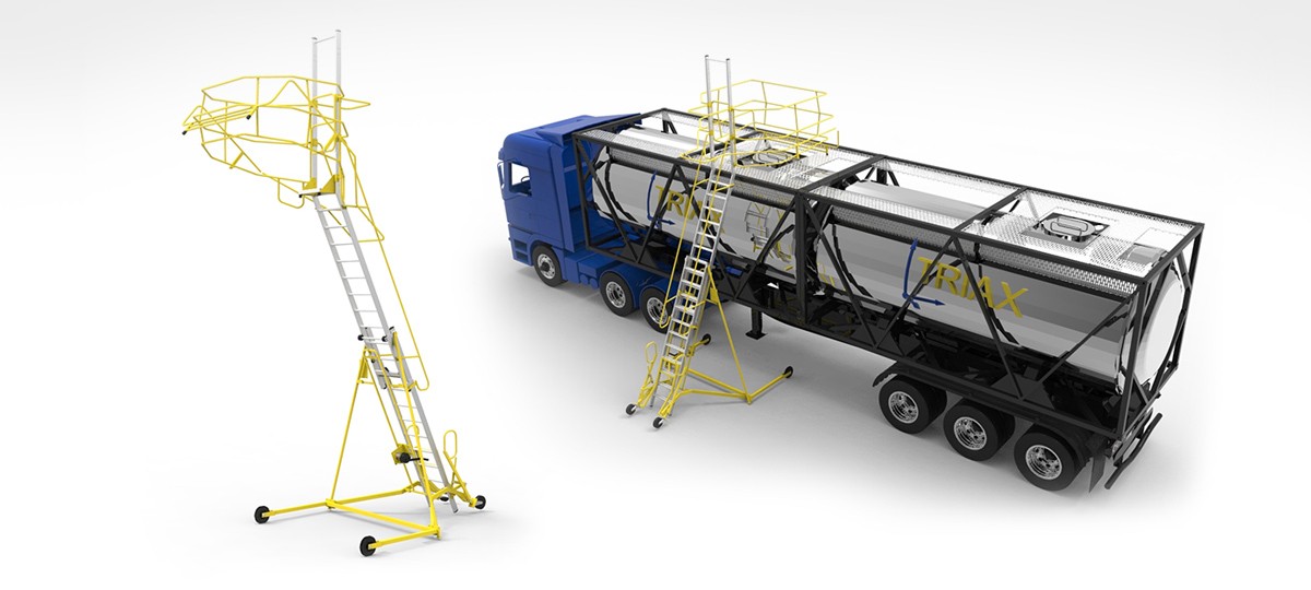 Mobiele veiligheidstanktrap